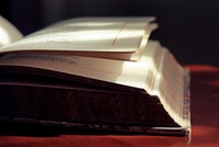 close up photo of an open book